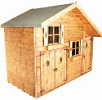 play station wooden playhouse small image